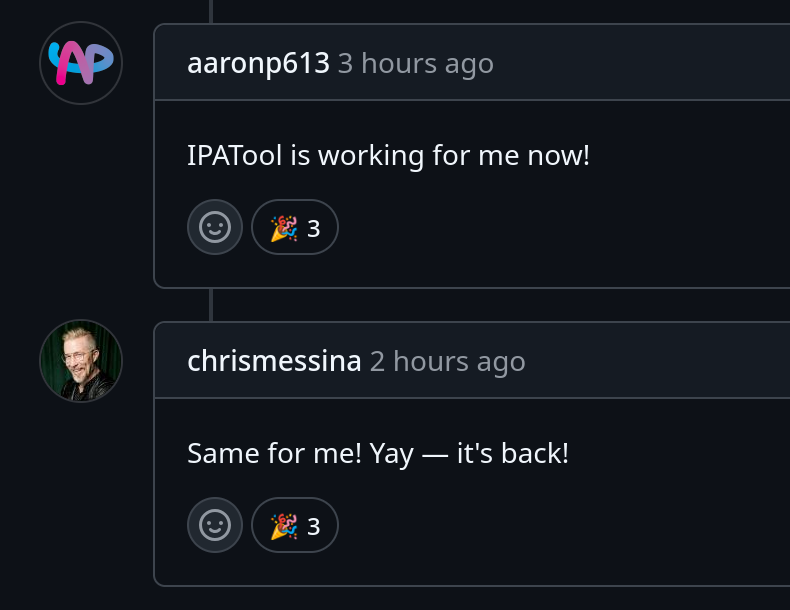 iOS IPA Files Available Again
